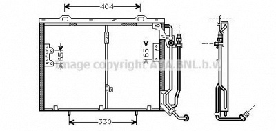 AVA QUALITY COOLING msa5245 -  Конденсатор, кондиционер